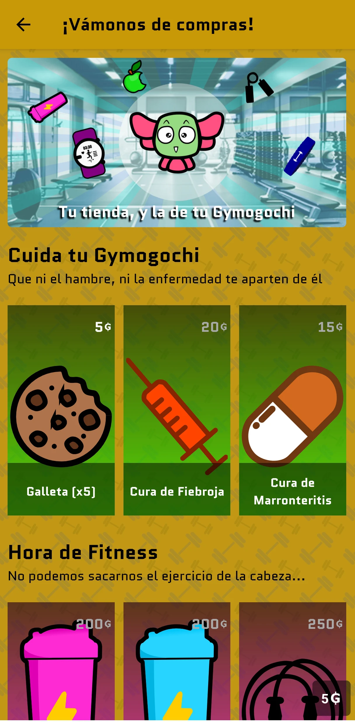 Tienda del Gymogochi